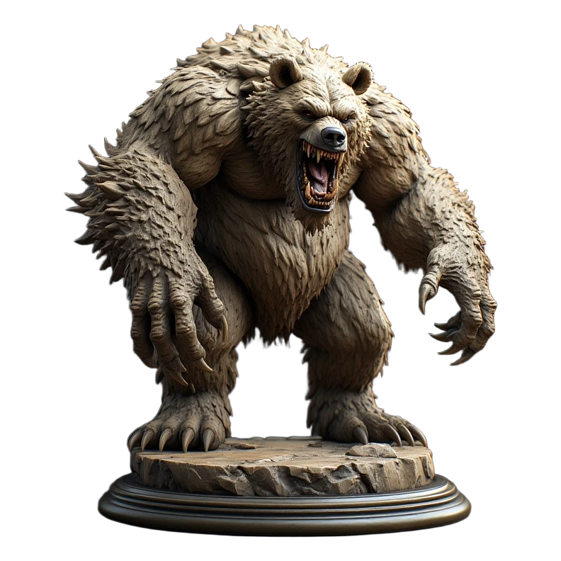 AI-created 3D creature model example
